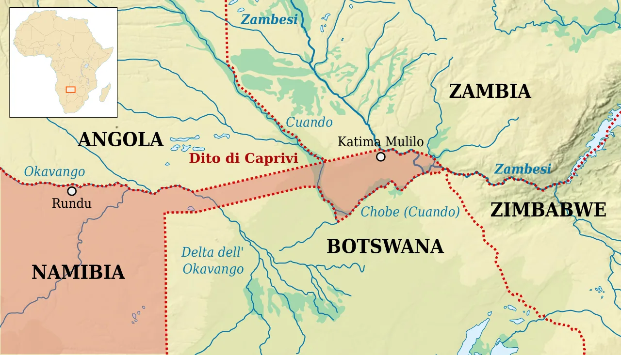 Por Que a Namíbia Tem um Dedo de Terra de 450 km Que Corta Quatro Países na África?